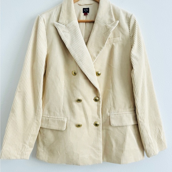 Rowing Blazers Women's Button Up Double Breasted Corduroy Jacket Blazer - Picture 6 of 11